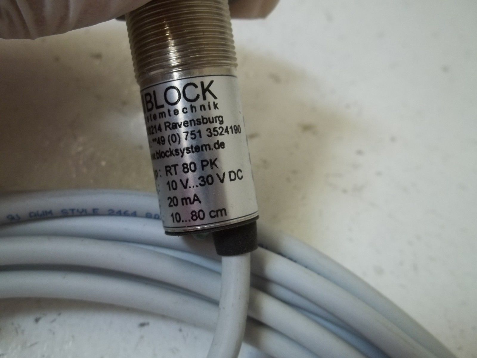 BLOCK RT80PK PROXIMITY SENSOR UNMP