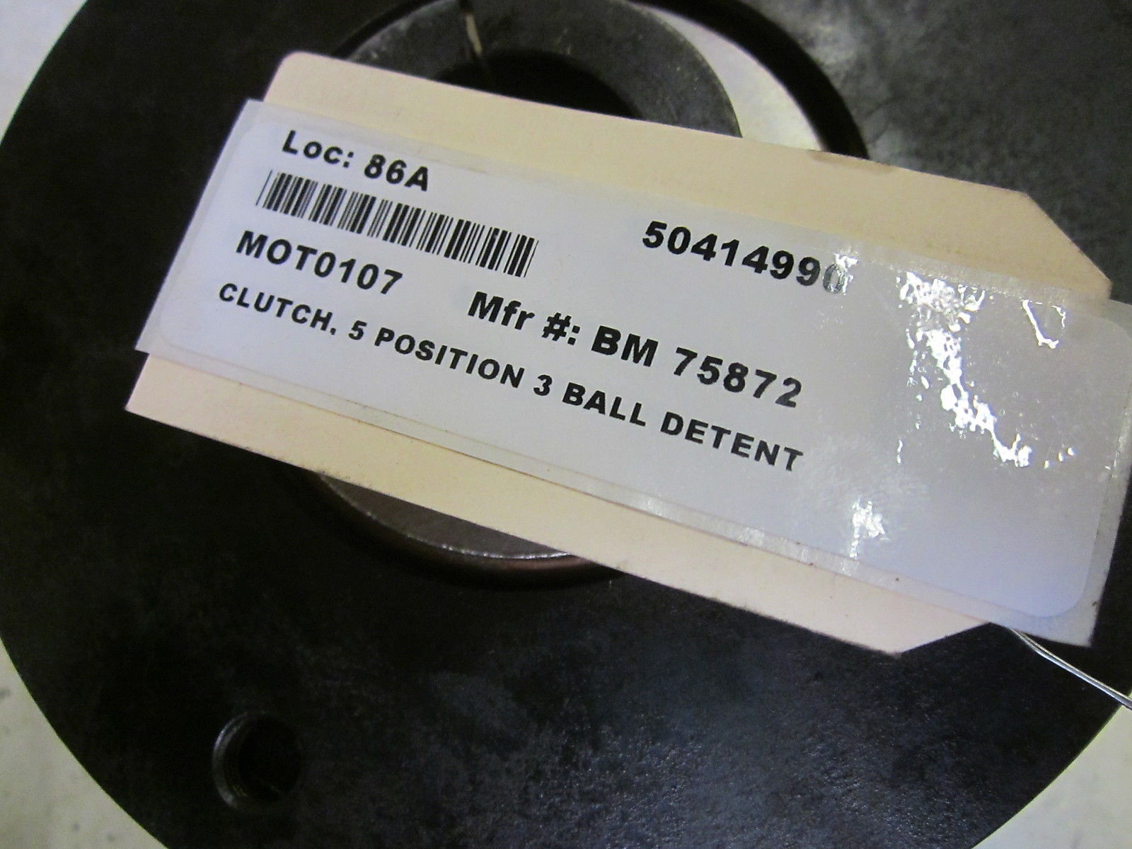BM 75872 5-POSITION 3-BALL DETENT CLUTCH UNMP