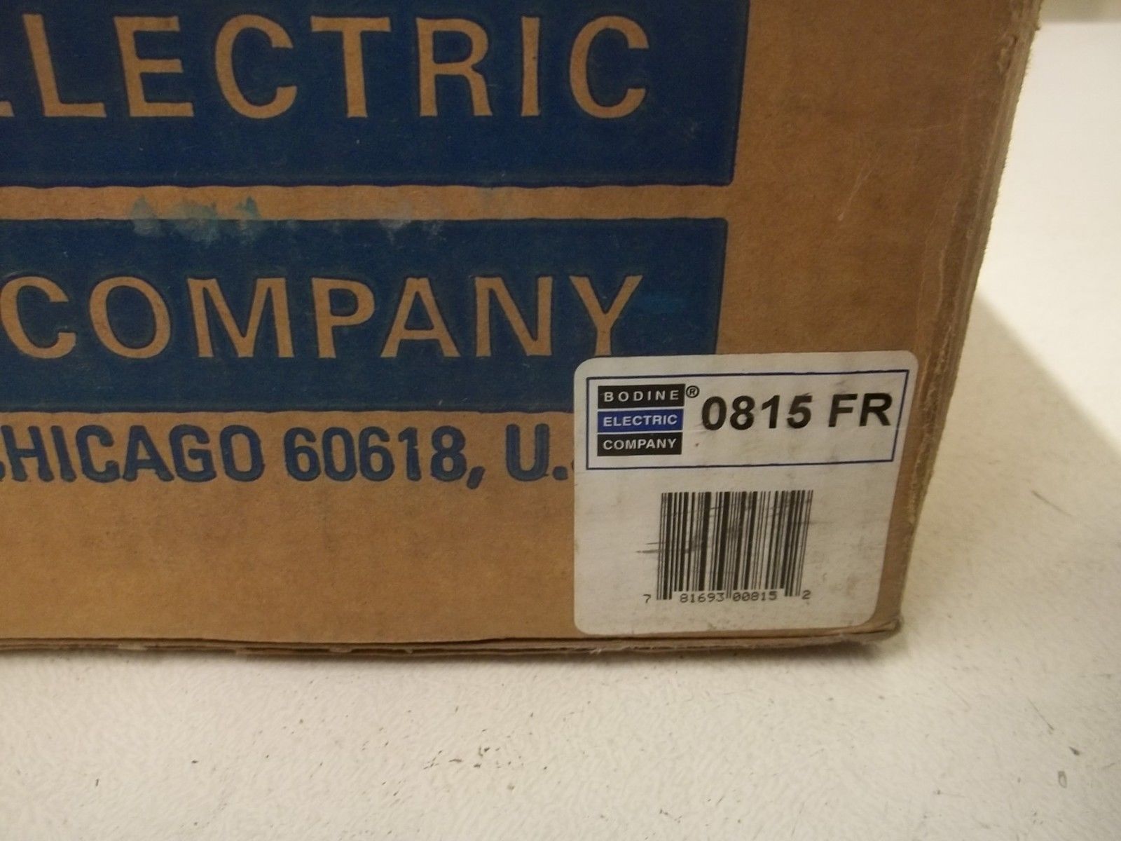 BODINE ELECTRIC COMPANY 0815FR DC MOTOR CONTROL NSMP