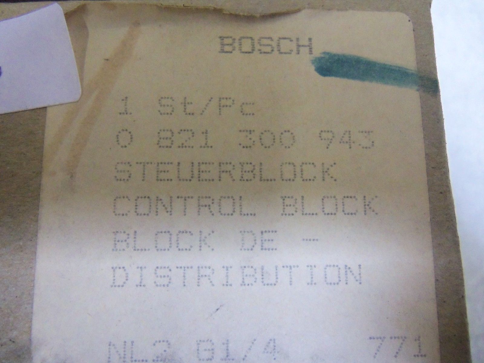 BOSCH 0821300943 PNEUMATICS NSMP