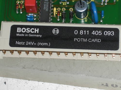 BOSCH POTM-CARD 0811405093 SETPOINT SIGNAL CARD NSNP