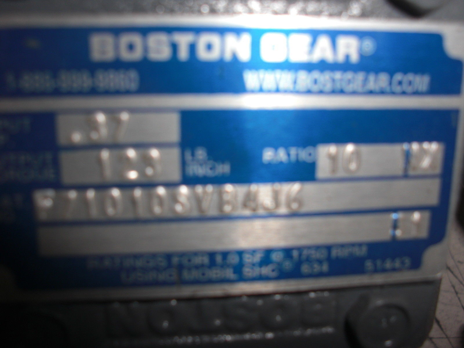 BOSTON GEAR F71010SVB4J6 UNMP