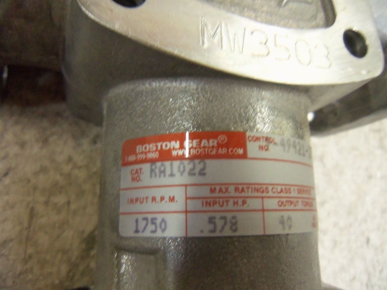 BOSTON GEAR RA1022 GEAR SPEED REDUCER NSMP