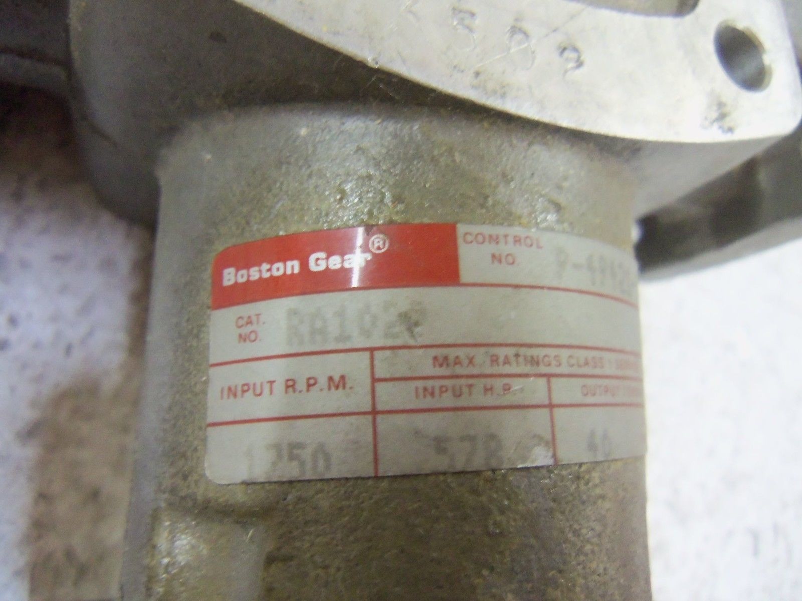 BOSTON GEAR RA1022 GEAR SPEED REDUCER UNMP