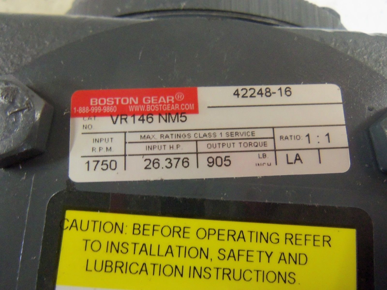 BOSTON GEAR VR146NM5 BEVEL GEAR DRIVE NSMP