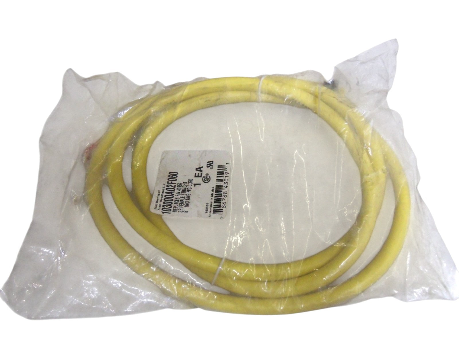 BRAD HARRISON 103000A02F060 CORDSET NSMP