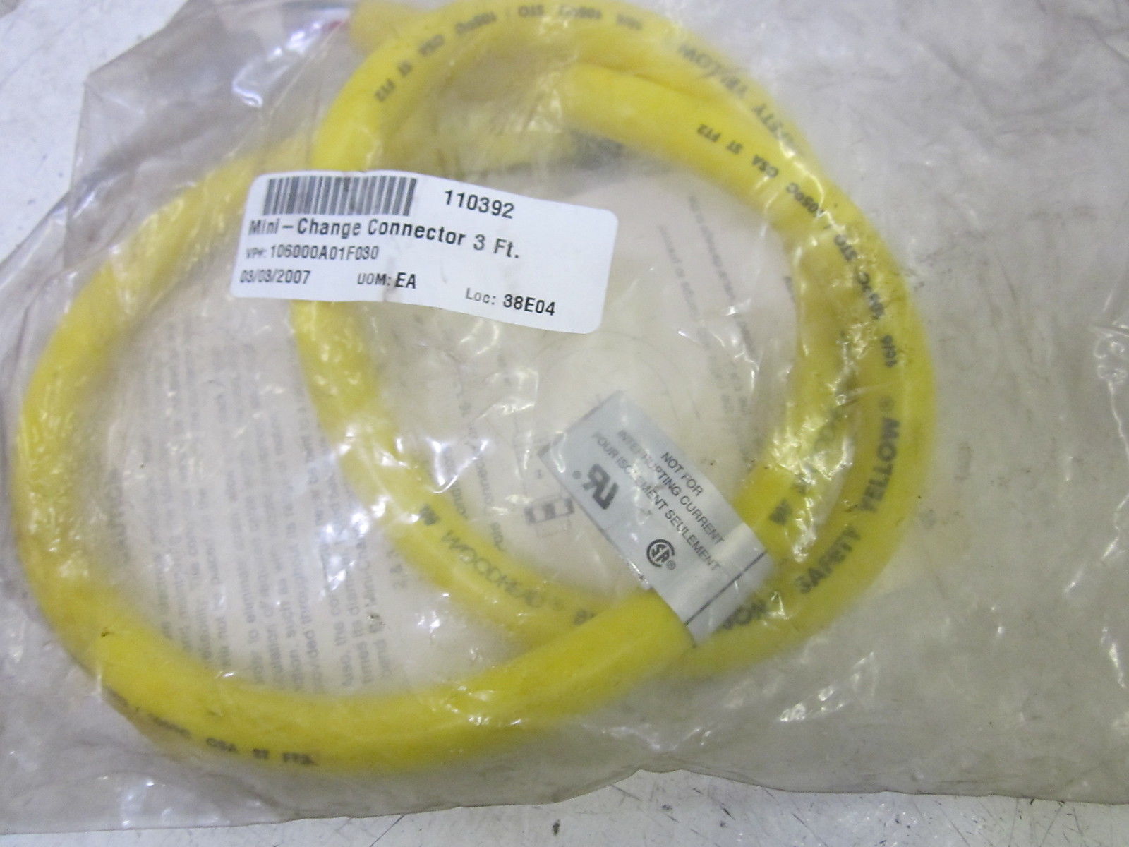 BRAD HARRISON 41601 MINI-CHANGE CONNECTOR CABLE NSMP