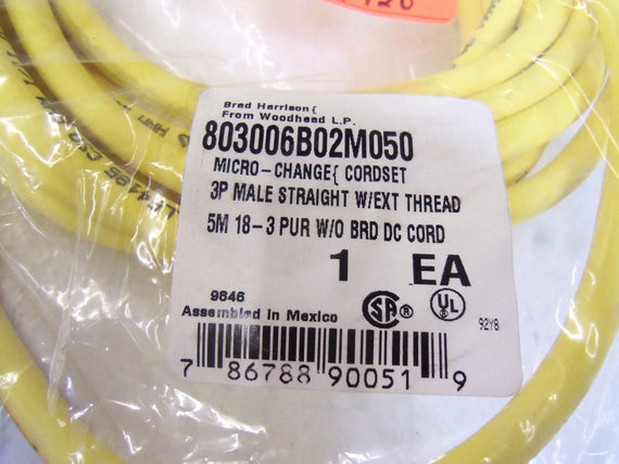 BRAD HARRISON 803006B02M050 *NEW IN BAG*