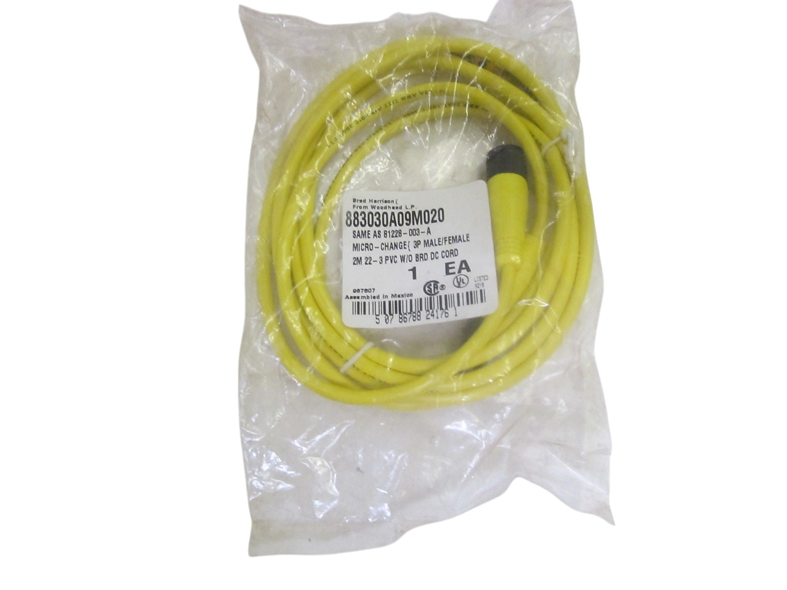 DANIEL WOODHEAD MICRO-CHANGE 81228-003-A 883030A09M020 CORD NSMP
