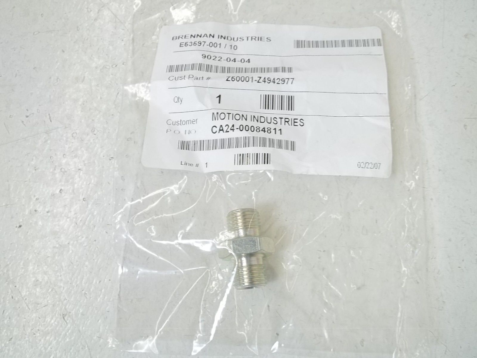 BRENNAN INDUSTRIES E53597-001/10 NSMP