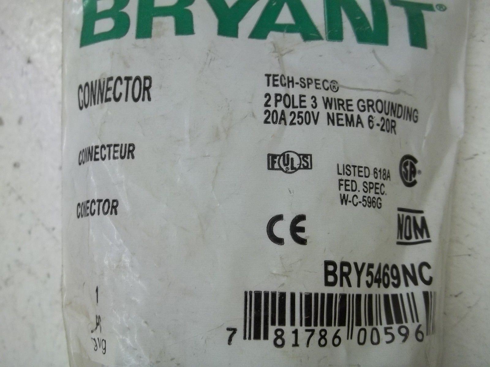BRYANT BRY5469NC CONNECTOR NSMP