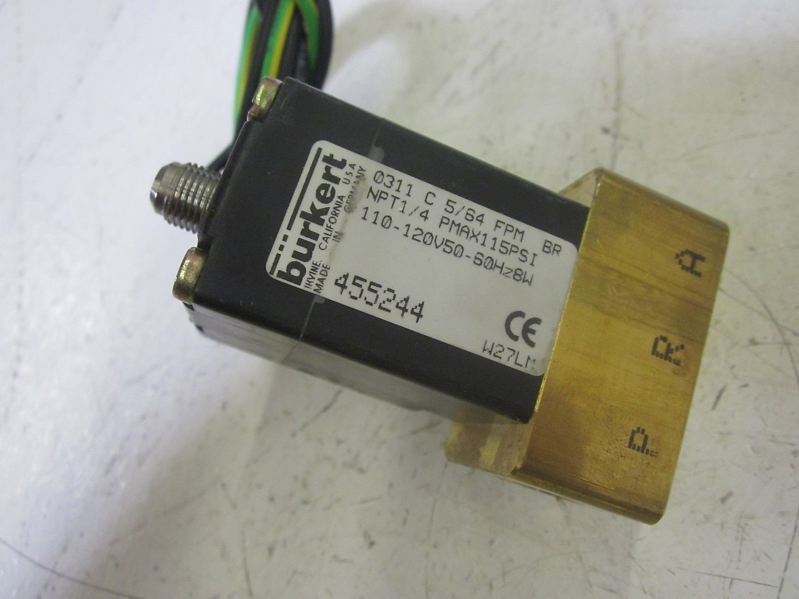 BURCKET 0311 C 5/64 FPM ER VALVE 110-120V UNMP