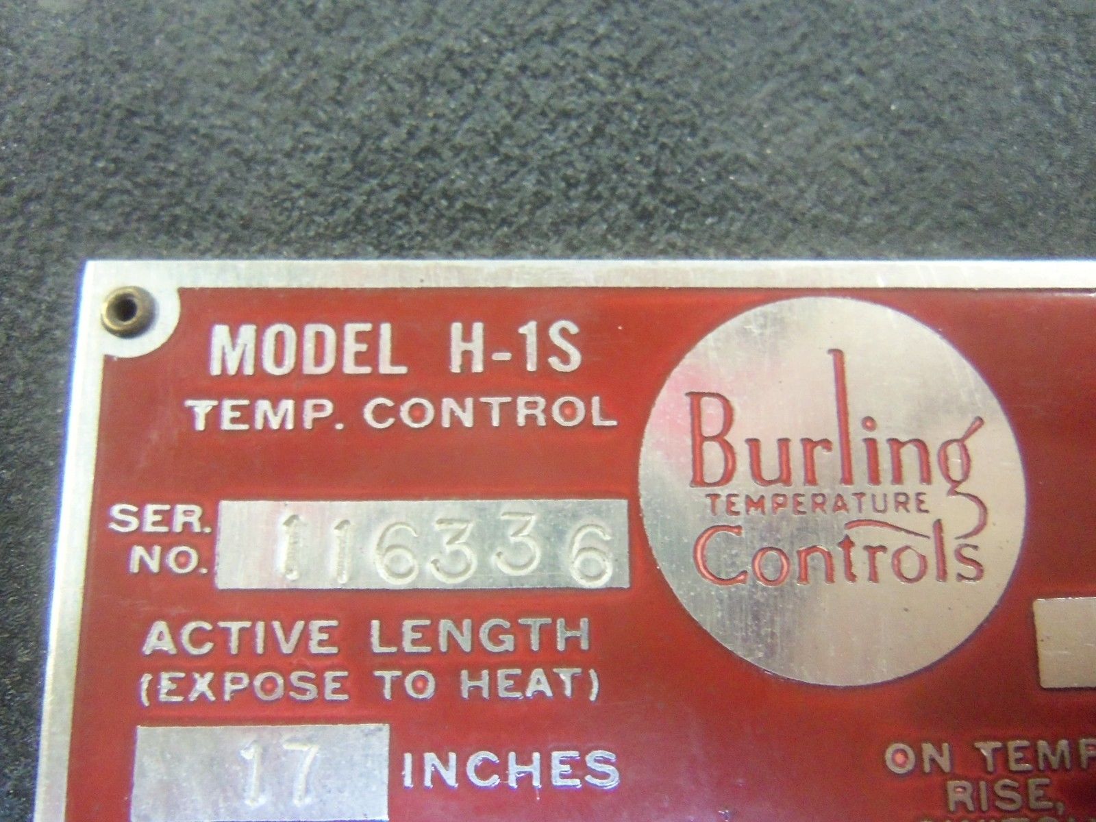BURLING INSTRUMENTS H-1S 17"  UNMP