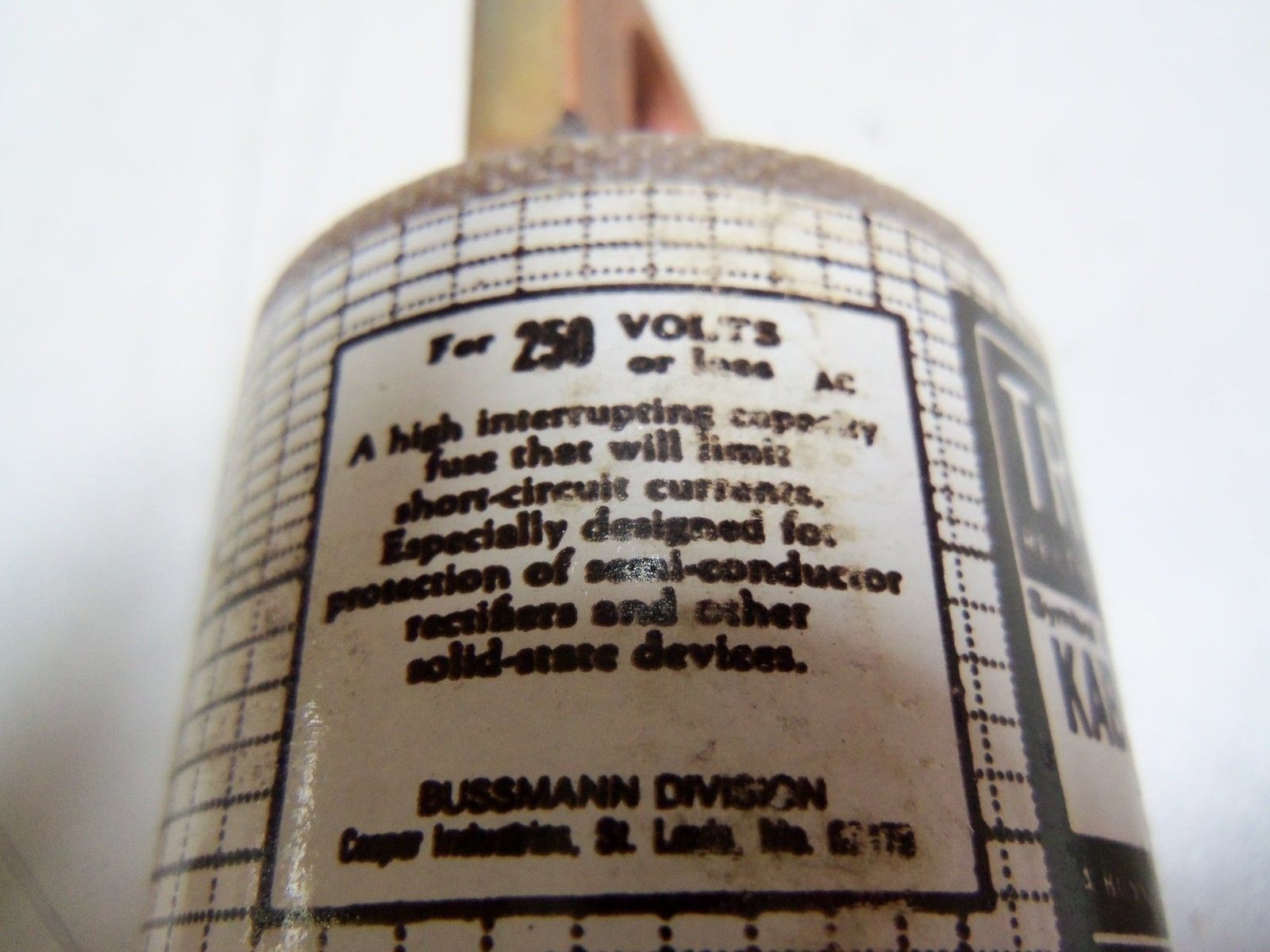 BUSSMAN KAB-500 FUSE 250V NSMP
