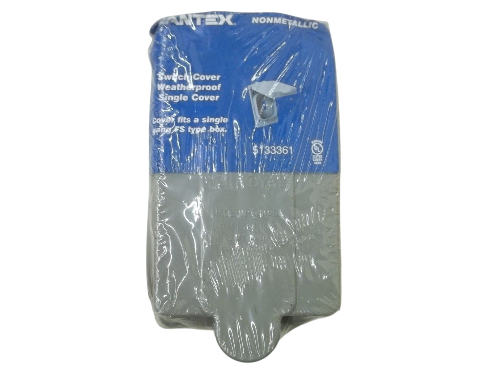 CANTEX 5133361 SWITCH COVER WEATHERPROOF SINGLE COVERNSMP