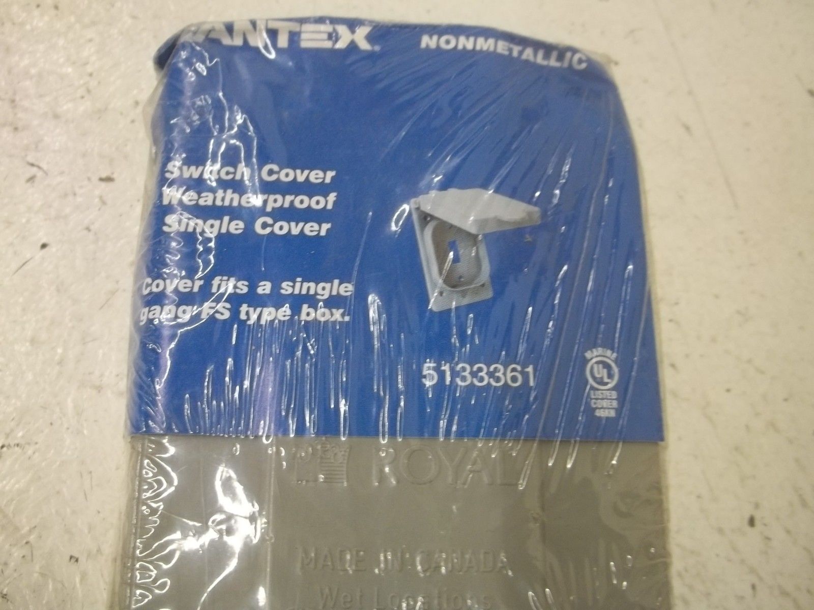CANTEX 5133361 SWITCH COVER WEATHERPROOF SINGLE COVERNSMP