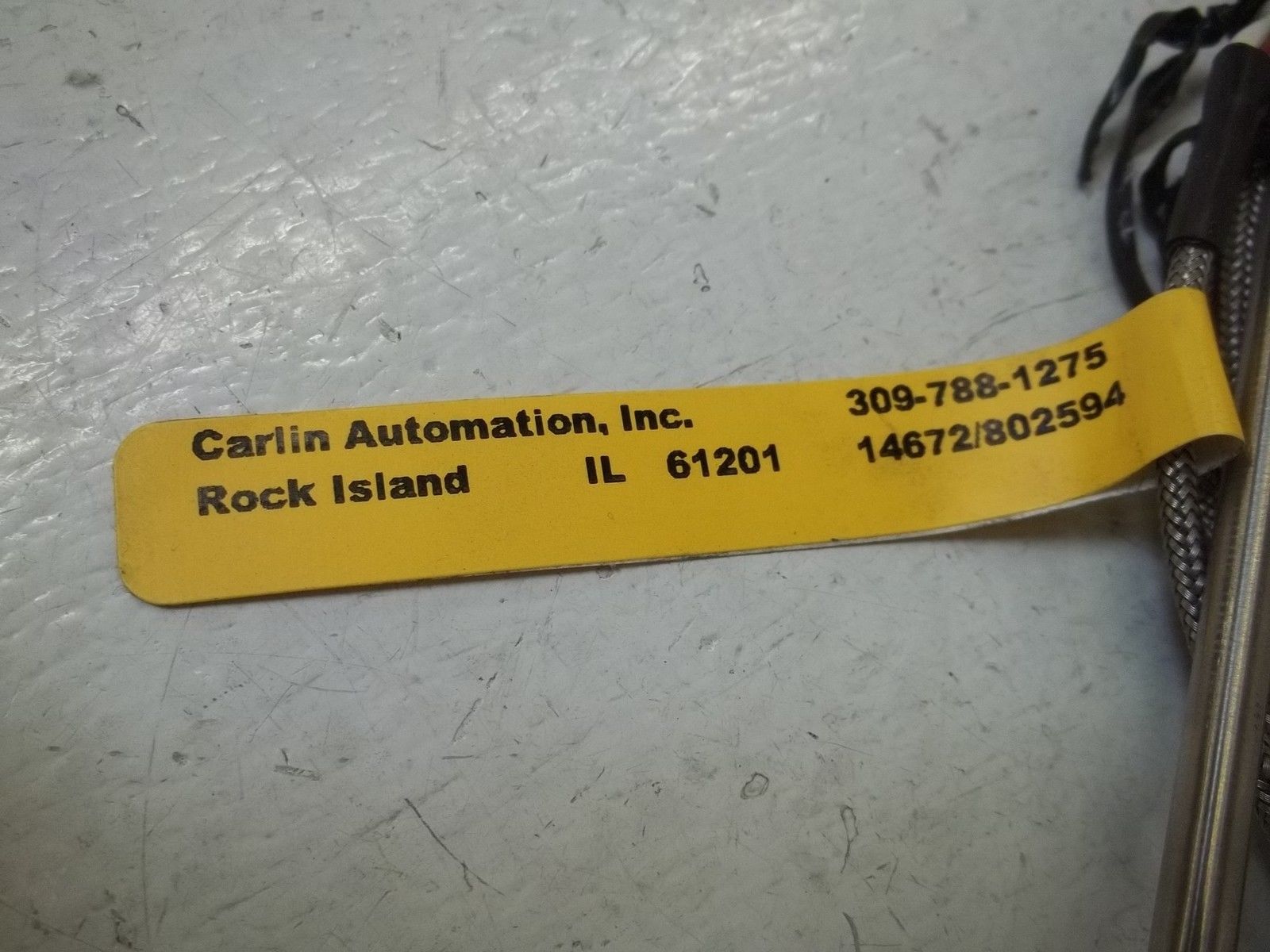 CARLIN AUTOMATION INC. RBF1852P31-002(3/4)-00-F3B120-2 UNMP