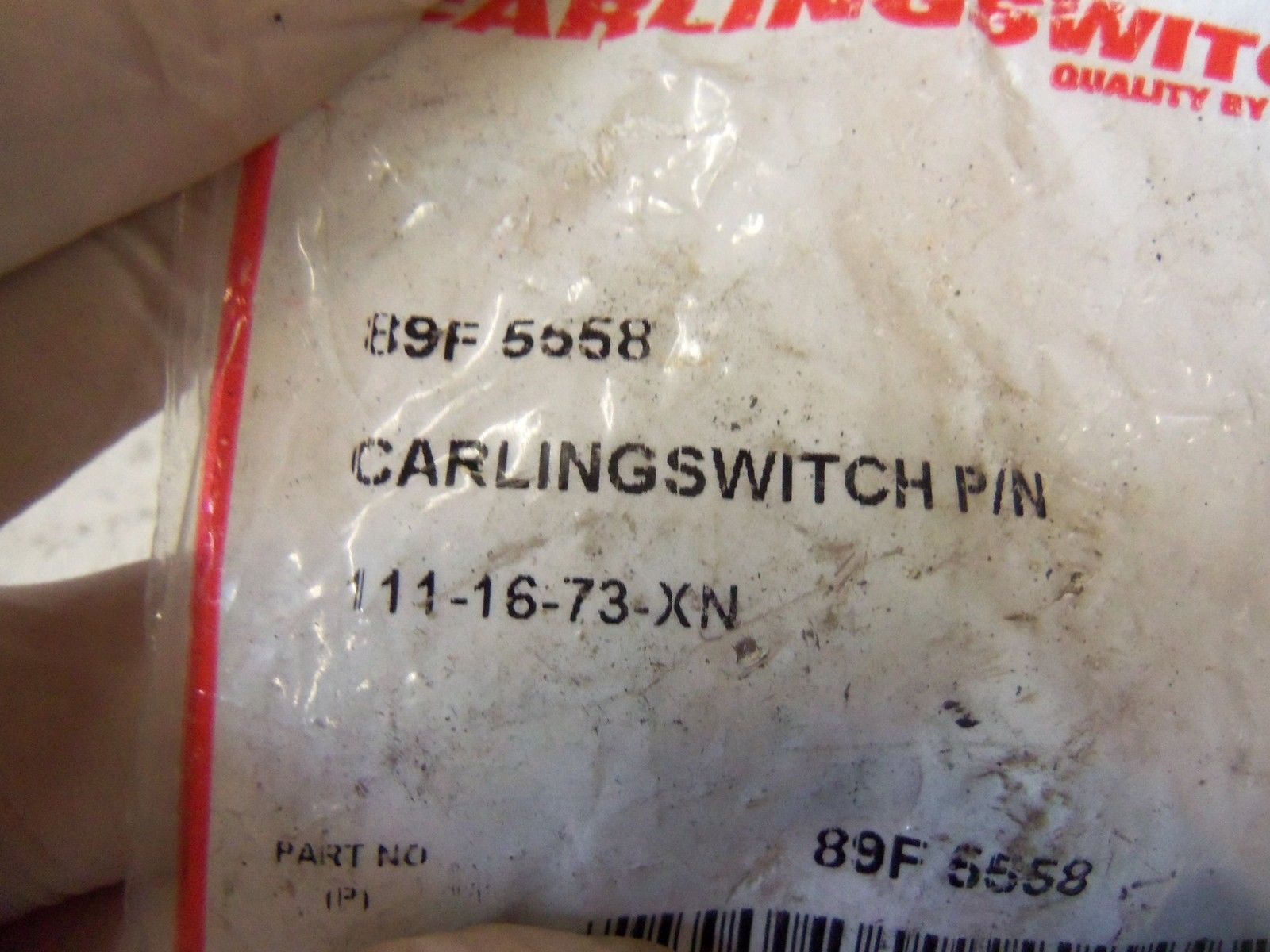 CARLING SWITCH TOGGLE SWITCH 111-16-73-XN NSMP