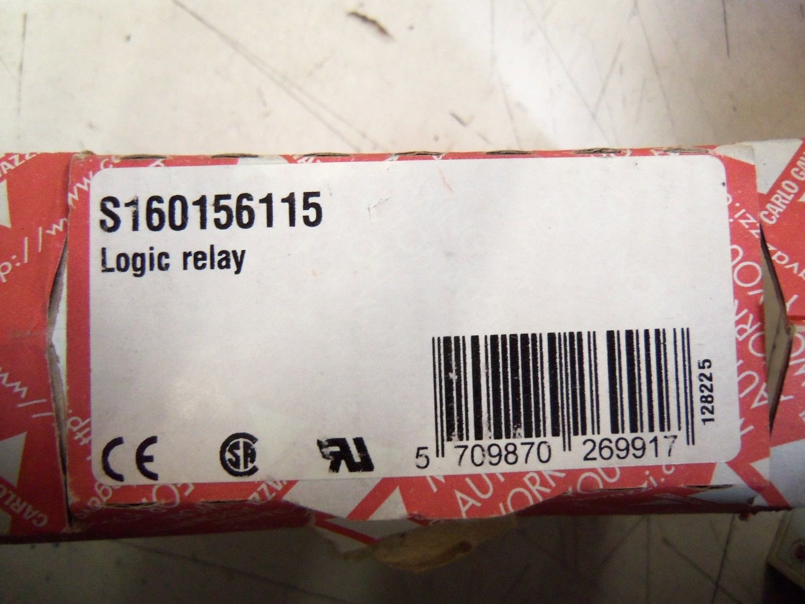 CARLO GAVAZZI LOGIC RELAY S160156115 *USED*