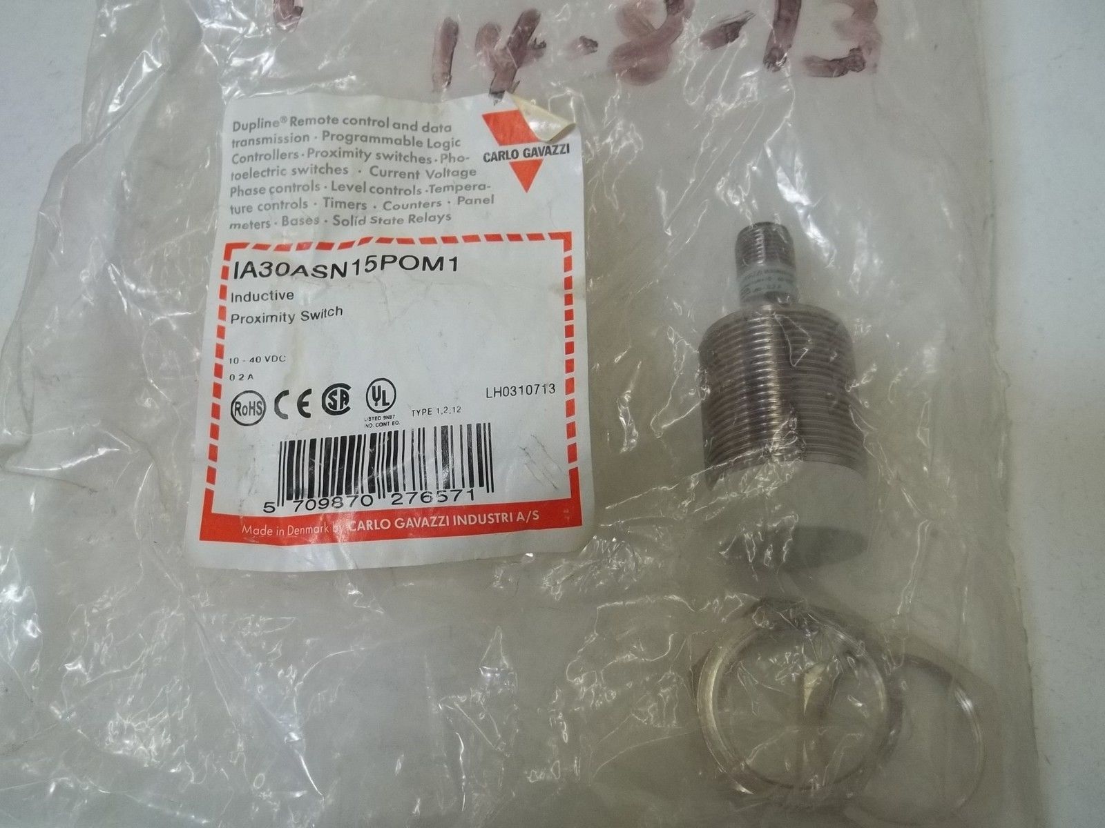 CARLOS GAVAZZI IA30ASN15POM1 PROXIMITY SWITCH NSMP
