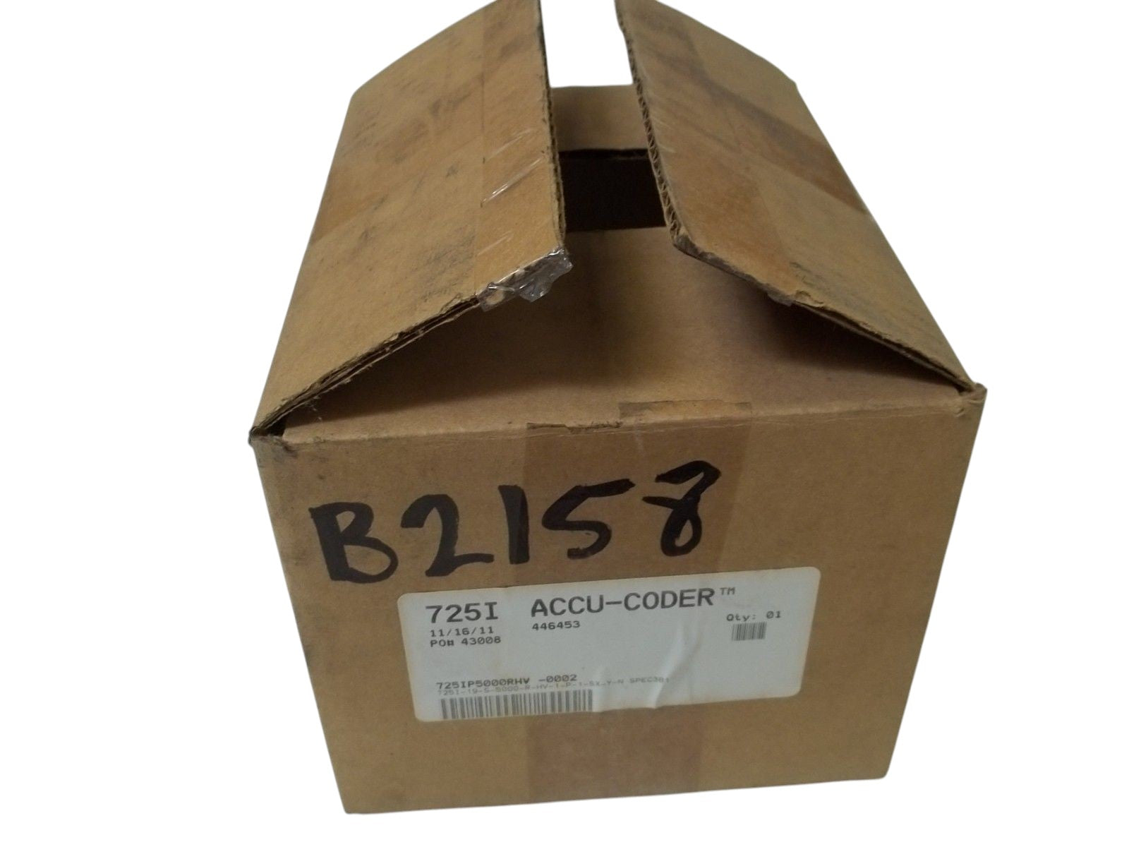 CAROTRON, INC. 725I-19-S-500-R-HV-1-P-1-SX-Y-N SPEC381 ACCU-CODERNSMP