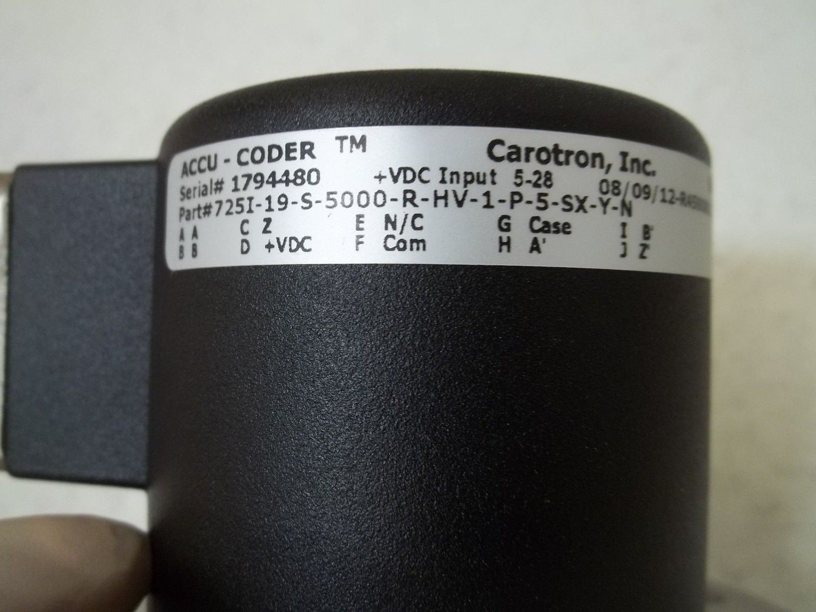 CAROTRON, INC. 725I-19-S-500-T-HV-1-P-5-SX-Y-N ACCU-CODER NSNP