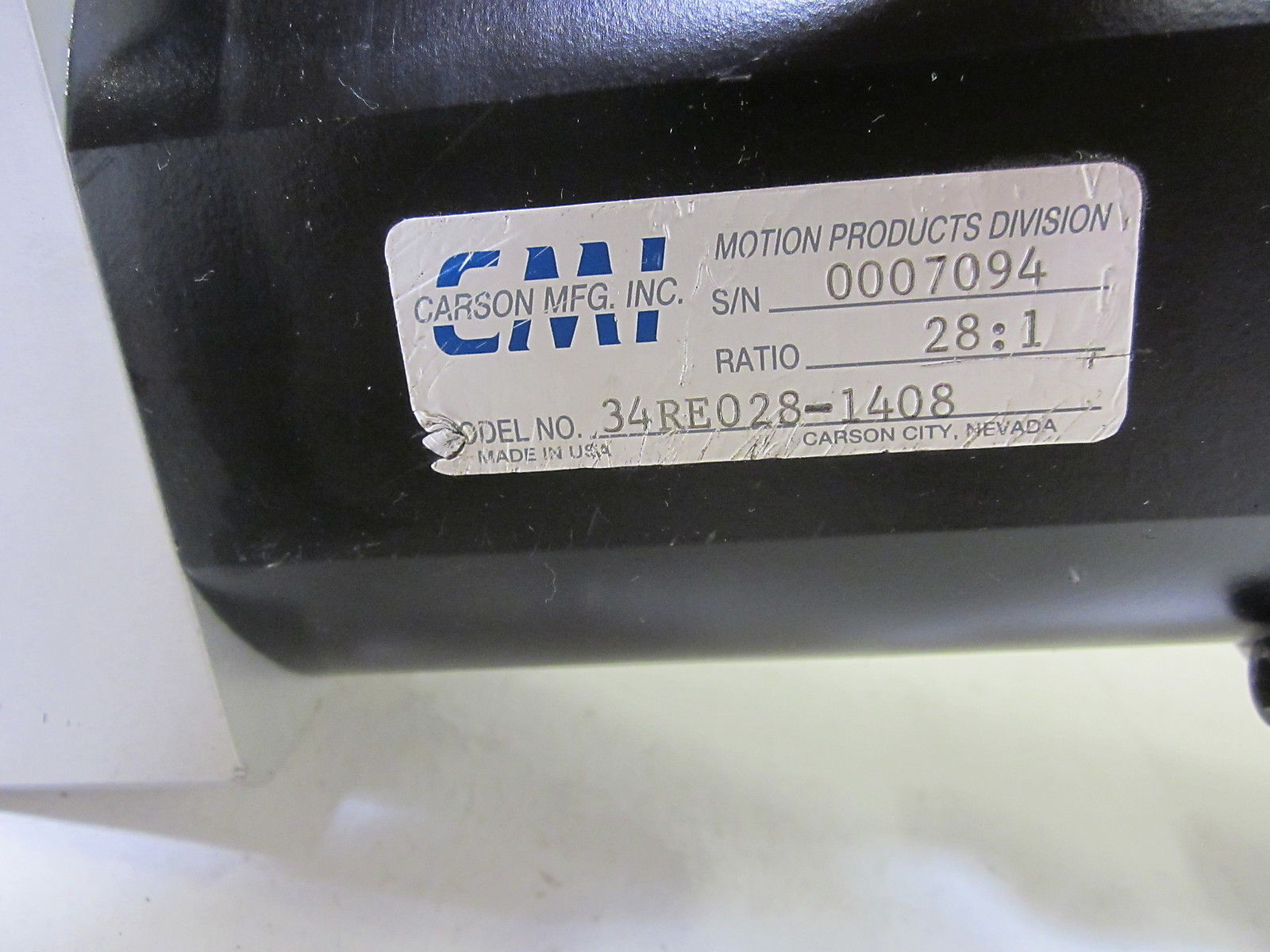 CARSON MFG. INC. 34RE028-1408 UNMP
