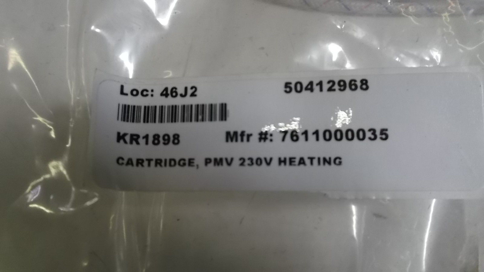 CARTRIDGE PMV 230V HEATING 7611000035 UNMP