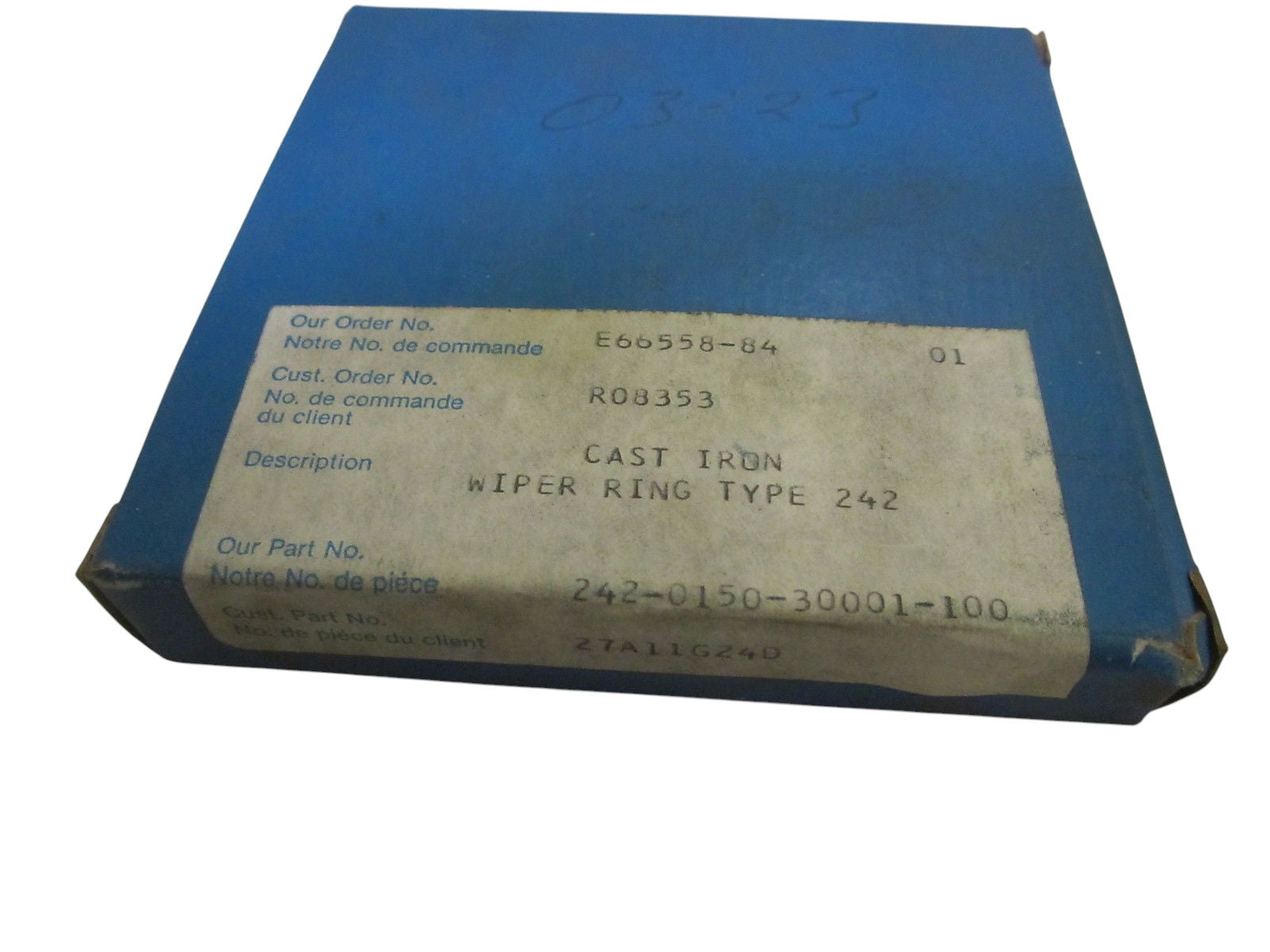 CAST IRON WIPER RING TYPE 242 NSMP