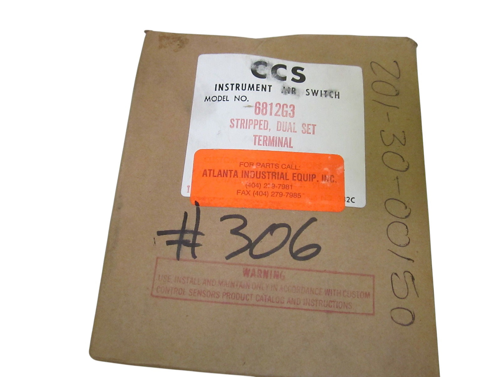 CCS 6812G3 DUAL-SNAP PRESSURE/TEMPERATURE-SWITCH NSMP