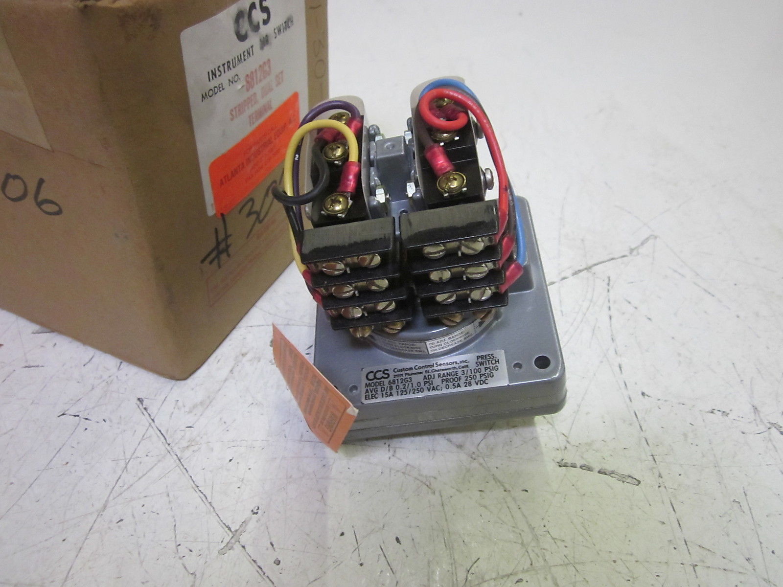 CCS 6812G3 DUAL-SNAP PRESSURE/TEMPERATURE-SWITCH NSMP