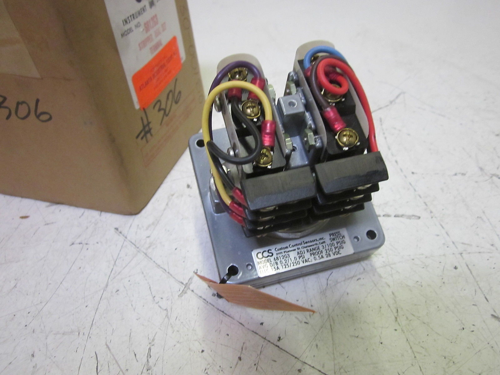 CCS 6812G3 DUAL-SNAP PRESSURE/TEMPERATURE-SWITCH NSMP