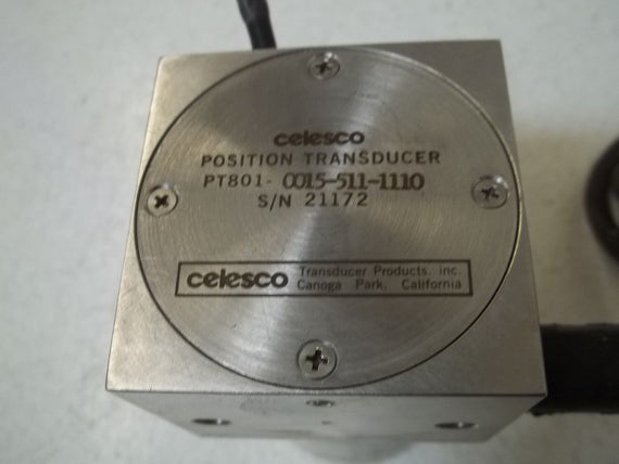 CELESCO PT801-0015-511-1110 POSITION TRANSDUCER *USED*
