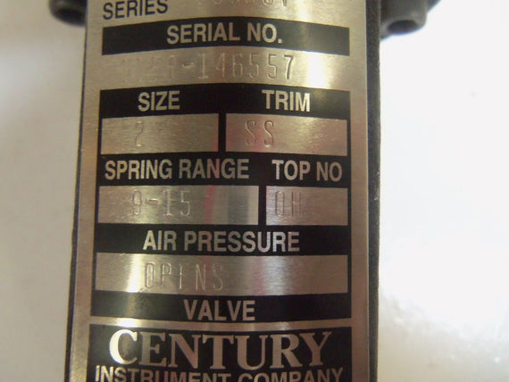 CENTURY 605URSV VALVE *USED*
