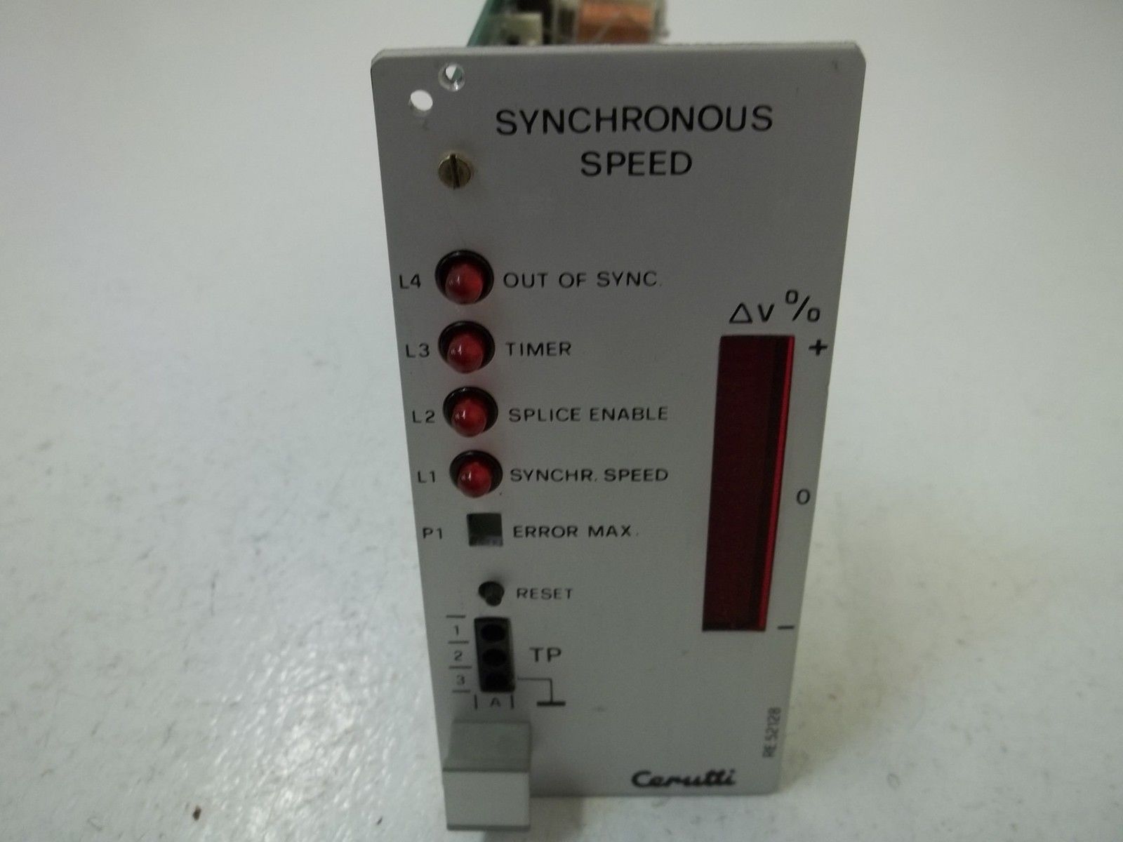 CERUTTI RE52128 SYNCHRONOUS SPEED UNMP