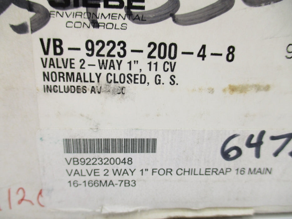SIEBE VB-9223-200-4-8 1" NSMP