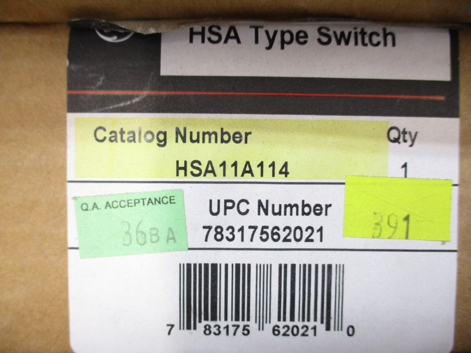 GENERAL ELECTRIC HSA11A114 NSFS