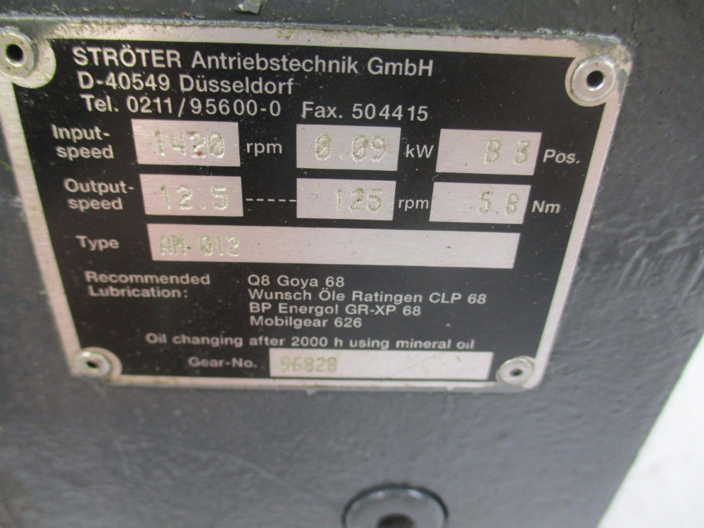 STROTER AM012 (AS PICTURED) NSNP