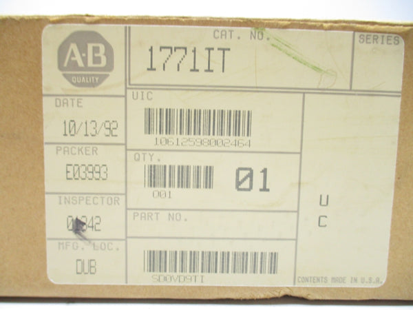 ALLEN BRADLEY 1771IT NSMP
