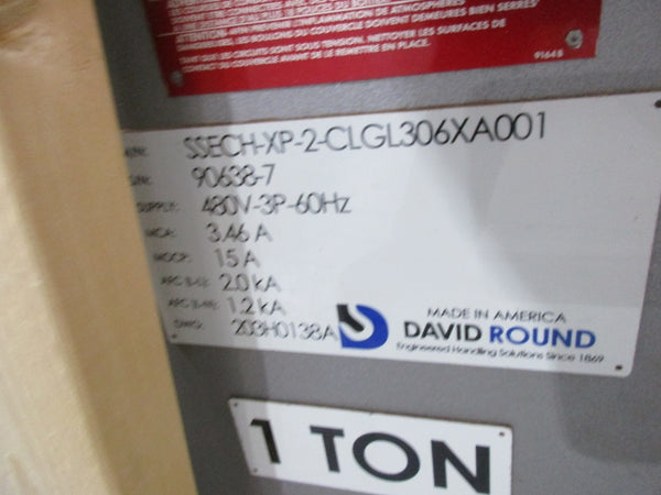 DAVID ROUND EXPLOSION PROOF 1 TON SSECH-XP-2-CLGL306XA001 480V 3.46A NSNP