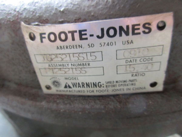 FOOTE-JONES P125215S (AS PICTURED) UNMP