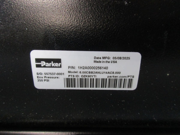 PARKER 1H2A0000256140 6.00CBB2ANLU14AC8.000 250PSI NSNP