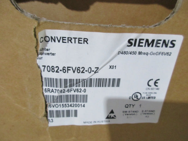SIEMENS 6RA7082-6FV62-0-Z 460V 374A NSMP