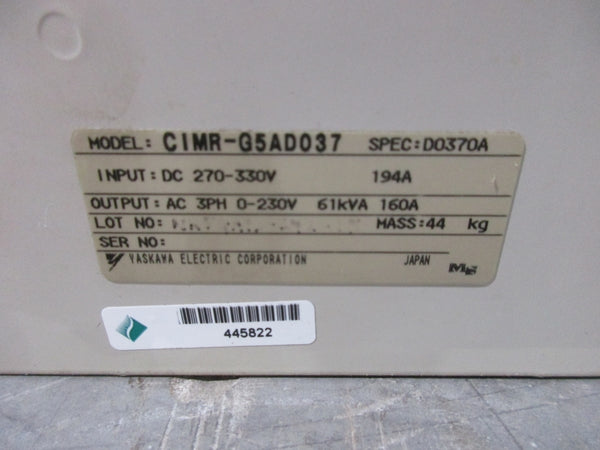 YASKAWA CIMR-G5AD037 270-330V 194A UNMP