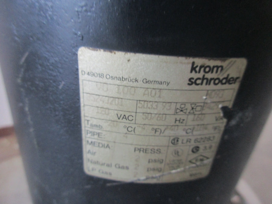KROM SCHRODER VG100TA01NQ93D 120VAC 2PSI NSNP