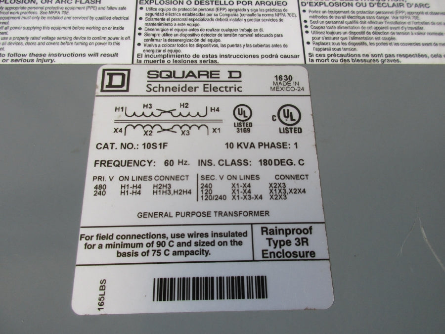 SQUARE D 10S1F 480/240V NSNP