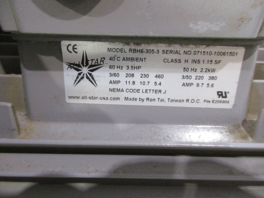 ALLSTAR RBH6-305-3 460V 5.4A NSNP