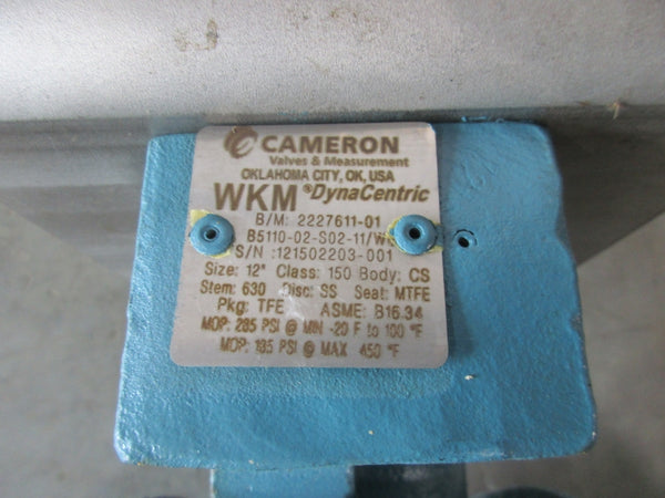 CAMERON 12" BUTTERFLY VALVE WITH ROTORK KT-40 ACUTATOR NSNP