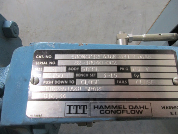 HAMMEL DAHL CONOFLOW 500NGC32FAAGK-A41AFD6AB 4" NSNP