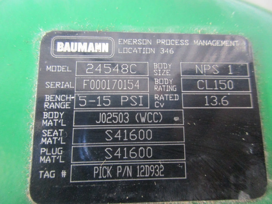 BAUMANN 24548C 5-15PSI NSNP